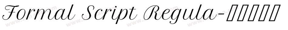 Formal Script Regula字体转换